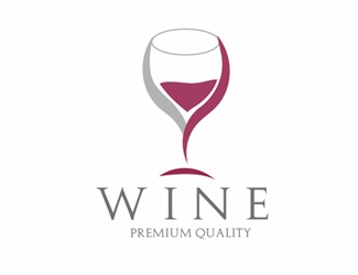 Projekt graficzny logo dla firmy online wine